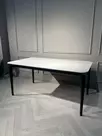 Стол обеденный Блум ART2922-140W, 140х80х75 см, белая керамика/черный