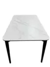 Стол обеденный Блум ART2922-140W, 140х80х75 см, белая керамика/черный