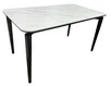 Стол обеденный Блум ART2922-140W, 140х80х75 см, белая керамика/черный