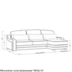 Диван Linea (с механизмом) DLi-TR-180-K03-Ka-B18