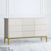 Комод средний Pr117CT/Pr118CT-gold