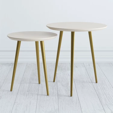 Комплект круглых журнальных столиков (2 шт) 