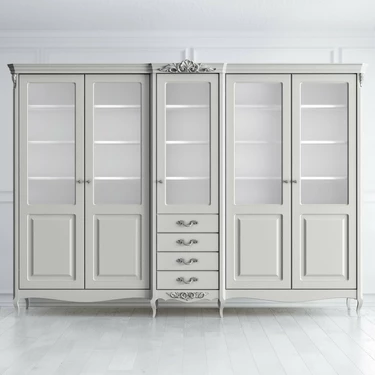 Библиотека 5 дверей с ящиками 