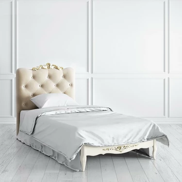 Кровать с мягким изголовьем 90*190 