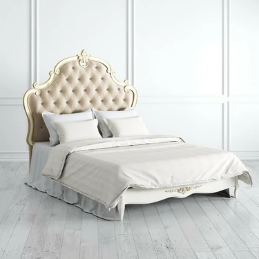 Кровать с мягким изголовьем 140*200 