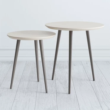 Комплект круглых журнальных столиков (2 шт) 