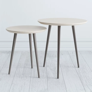 Комплект круглых журнальных столиков (2 шт) 