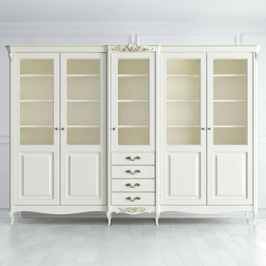 Библиотека 5 дверей с ящиками 