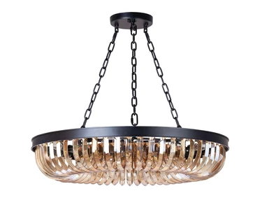 Люстра Terra Black Amber D80