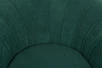 Низкое кресло ракушка Pearl зеленый Boucle