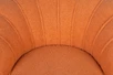 Низкое кресло ракушка Pearl Orange Boucle