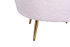 Низкое кресло ракушка Pearl Pink Boucle