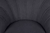 Низкое кресло ракушка Pearl Black Boucle