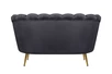Дизайнерский двухместный диван Pearl Double Black