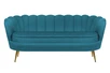 Диван ракушка для гостиниц Pearl Triple Marine Velvet