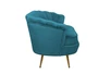 Диван ракушка для гостиниц Pearl Triple Marine Velvet