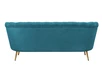 Диван ракушка для гостиниц Pearl Triple Marine Velvet