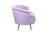 Диван ракушка для гостиниц Pearl Triple Purple