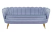 Трехместный диван ракушка для гостиниц Pearl Triple Blue