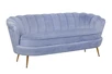 Трехместный диван ракушка для гостиниц Pearl Triple Blue