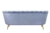 Трехместный диван ракушка для гостиниц Pearl Triple Blue