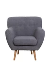 Низкое кресло Fuller Grey Boucle