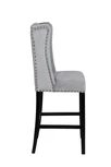 Дизайнерский барный стул Skipton Grey Velvet