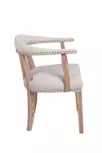 Мягкий стул с подлокотниками Tanner Beige