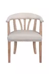Мягкий стул с подлокотниками Tanner Beige