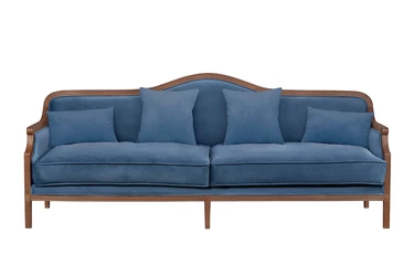 Диван с высокой спинкой Madesta Blue