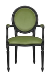 Мягкий стул с подлокотниками Delo Kora Arm Green