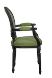 Мягкий стул с подлокотниками Delo Kora Arm Green