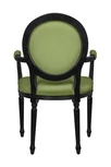 Мягкий стул с подлокотниками Delo Kora Arm Green