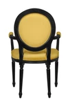 Мягкий стул с подлокотниками Delo Kora Arm Yellow