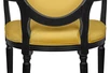 Мягкий стул с подлокотниками Delo Kora Arm Yellow