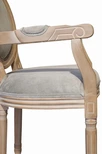 Мягкий стул с подлокотниками Volker Arm Grey
