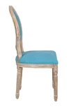 Стул с круглой спинкой Volker Oak Light Blue