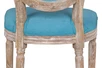 Стул с круглой спинкой Volker Oak Light Blue