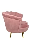 Низкое кресло ракушка Pearl Pink V3