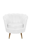 Низкое кресло ракушка Pearl White