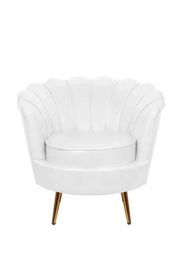 Низкое кресло ракушка Pearl White