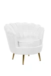 Низкое кресло ракушка Pearl White