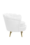 Низкое кресло ракушка Pearl White
