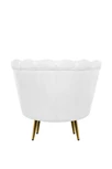 Низкое кресло ракушка Pearl White