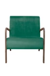 Низкое кресло с деревянными подлокотниками Mody Green V2 цвет зеленый