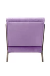 Низкое кресло с деревянными подлокотниками Mody Purple фиолетовое