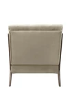 Низкое кресло с деревянными подлокотниками Mody Taupe коричневое