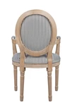 Мягкий стул с подлокотниками Volker Arm Black Pinstripe