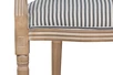 Мягкий стул с подлокотниками Volker Arm Black Pinstripe