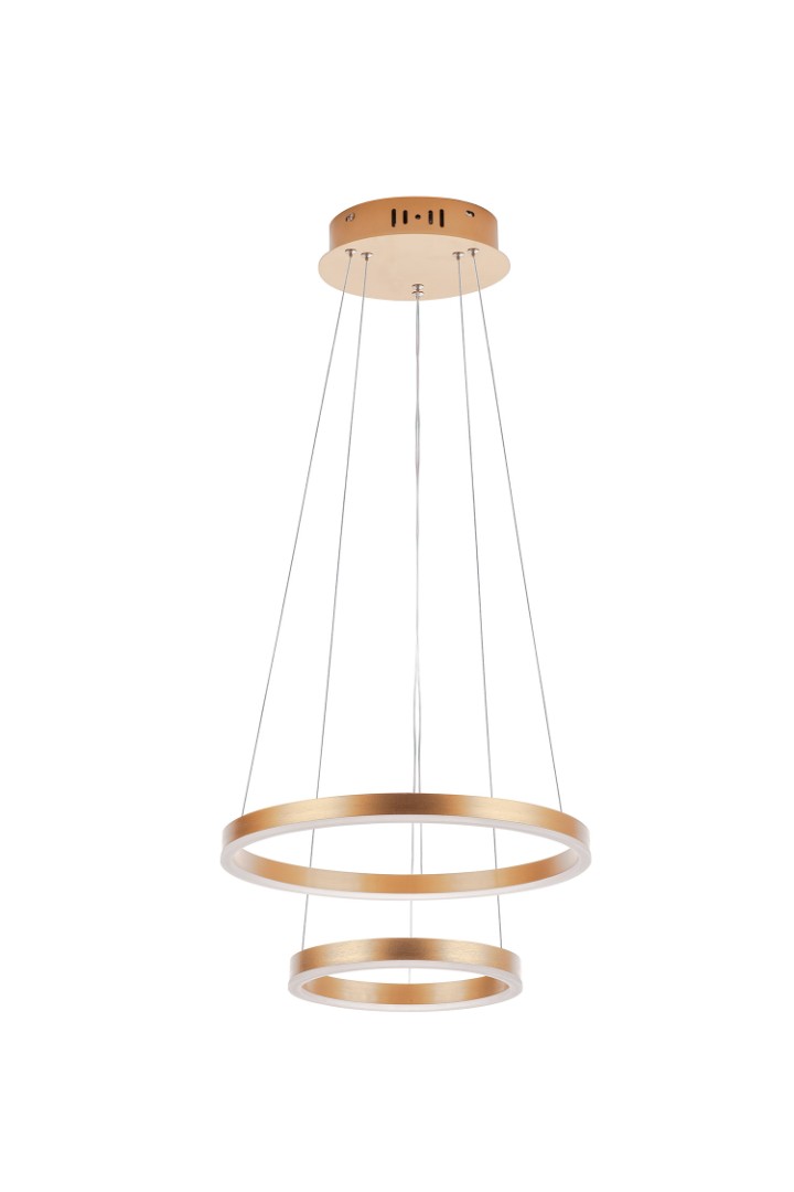 Люстра Orblaze 2 rings 400 gold